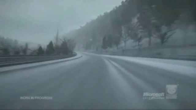 Schnee auf dem Nuerburgring